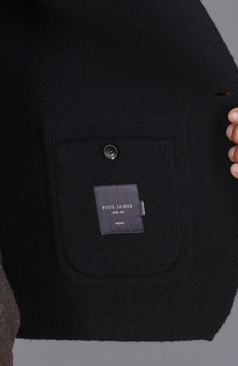 Mens Midweight Lambswool Knitted Blazer