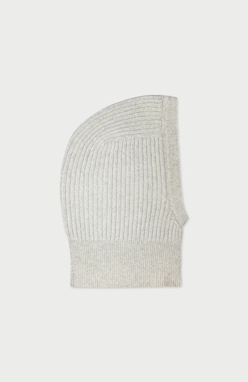 Merino Cashmere Ribbed Open Face Balaclava