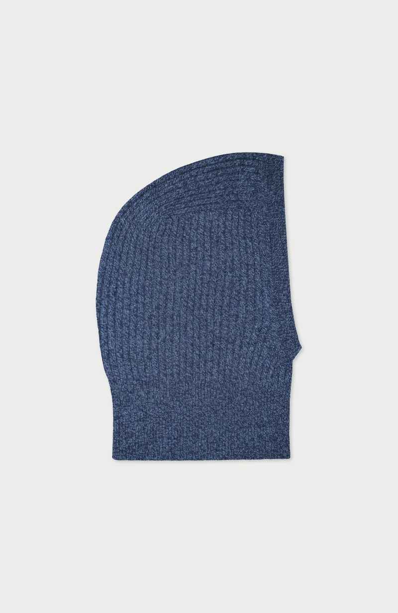 Merino Cashmere Ribbed Open Face Balaclava