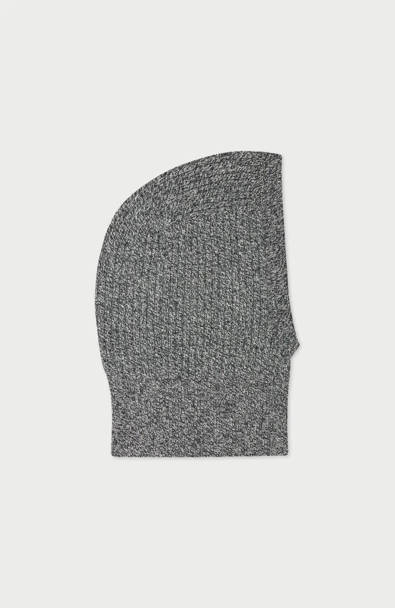 Merino Cashmere Ribbed Open Face Balaclava