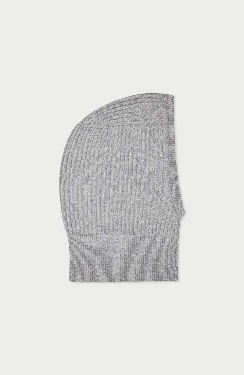 Merino Cashmere Ribbed Open Face Balaclava