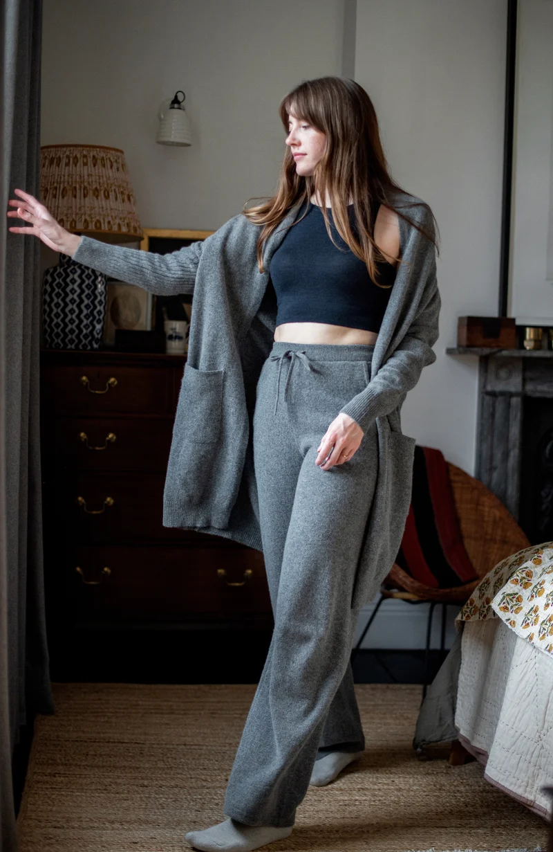 Womens Lambswool Knitted Trousers