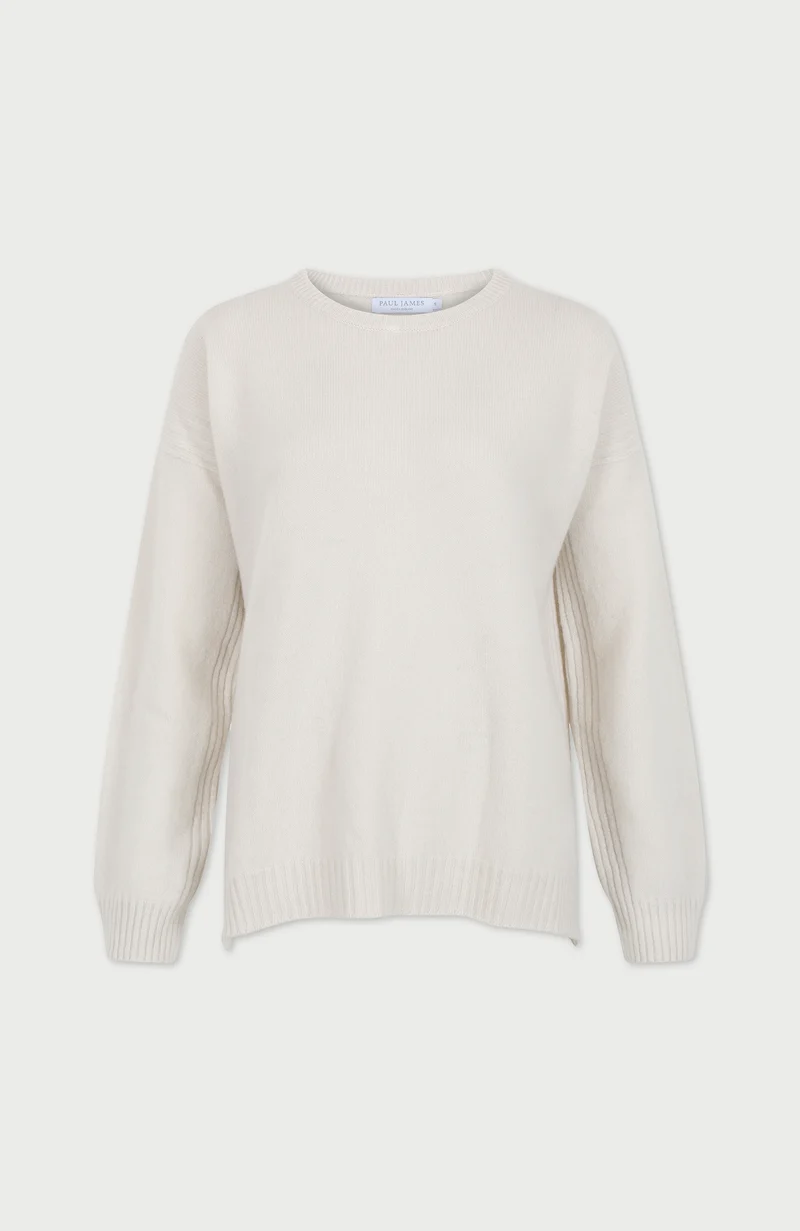Womens Lambswool Drop Shoulder Jumper