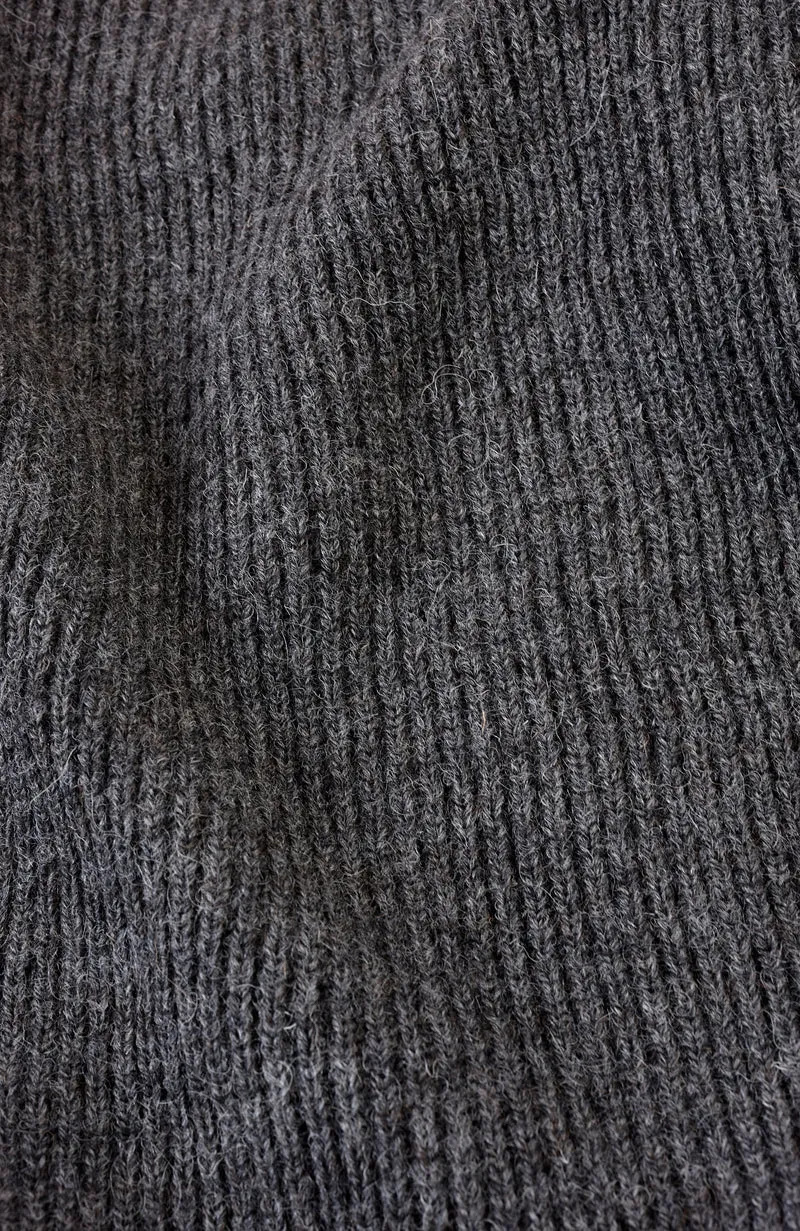 Mens Sheepsoft British Wool Fisherman Rib Knit Jumper
