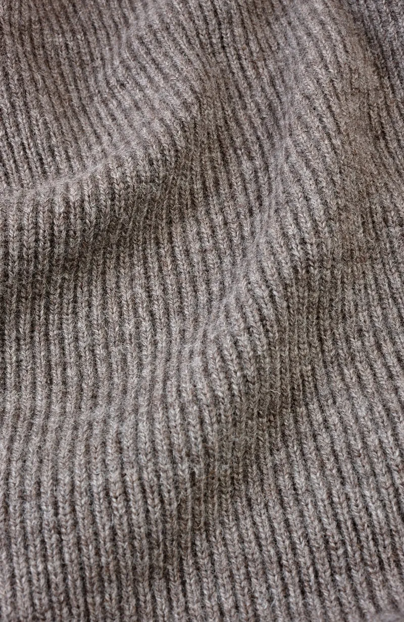 Mens Sheepsoft British Wool Fisherman Rib Knit Jumper