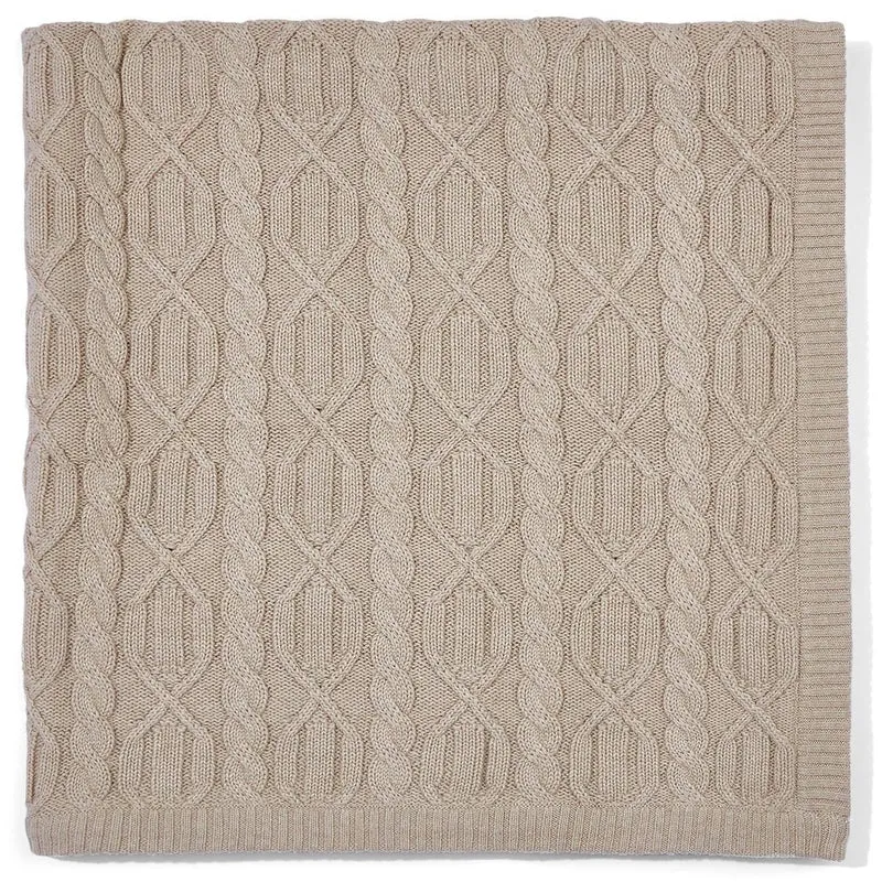 Baby Cotton Chunky Cable Blanket
