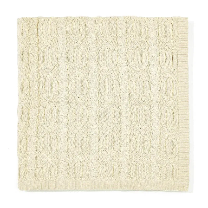 Baby Cotton Chunky Cable Blanket