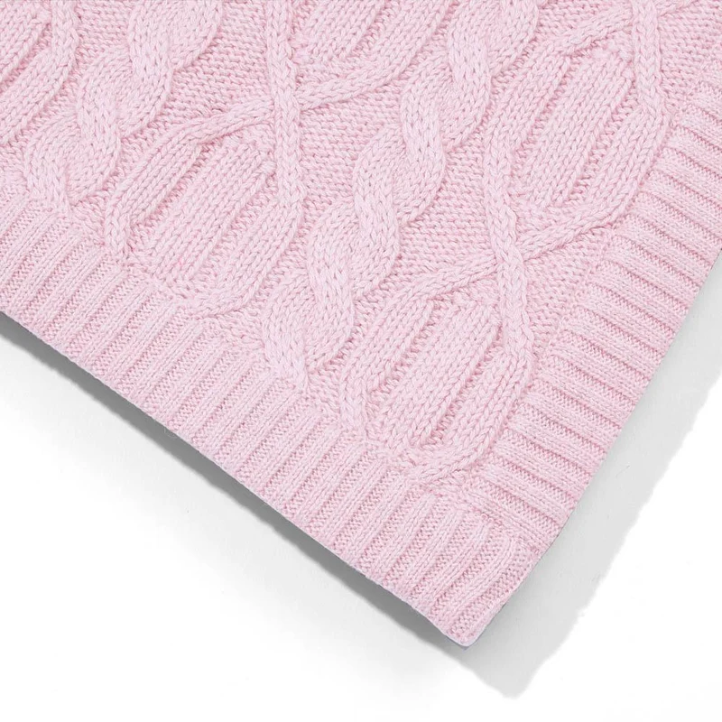 Baby Cotton Chunky Cable Blanket