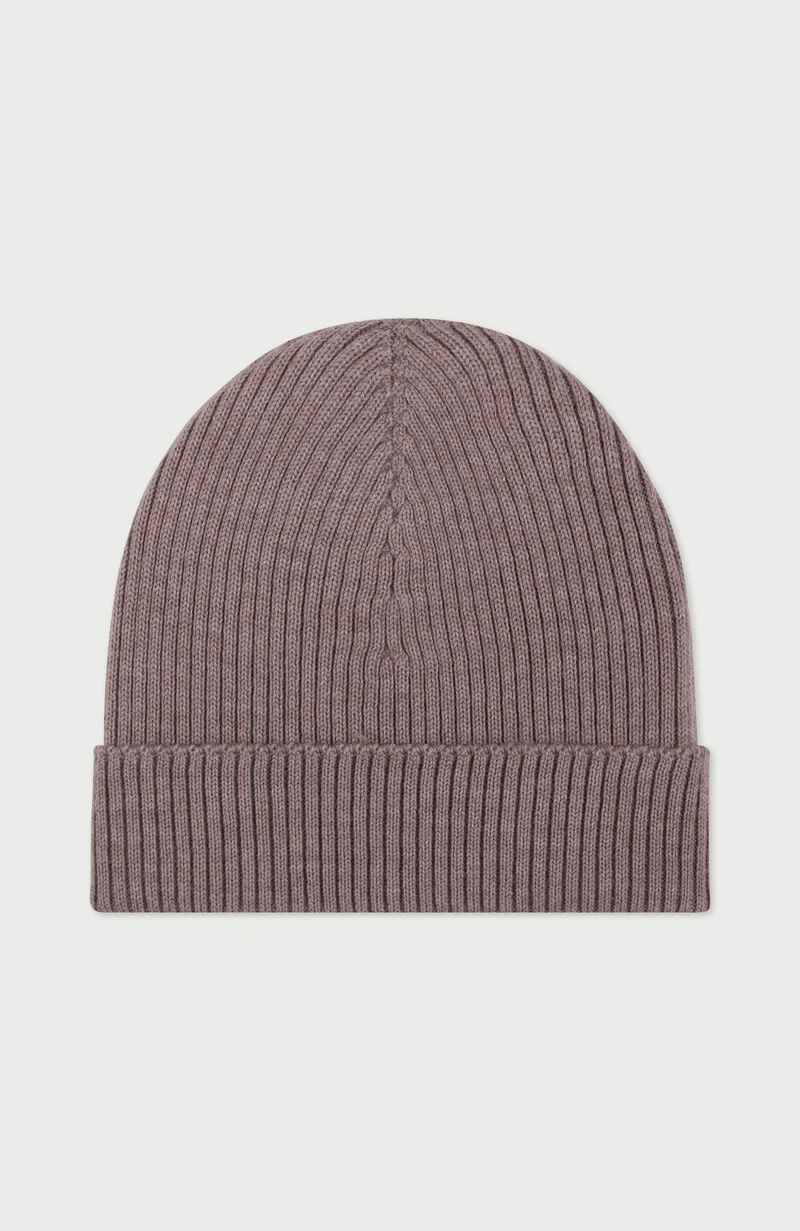 Womens Ribbed Extra Fine Merino Wool Beanie