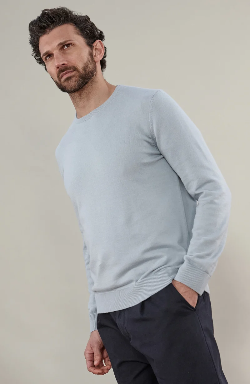 Men's Cotton Crew Neck Jumper