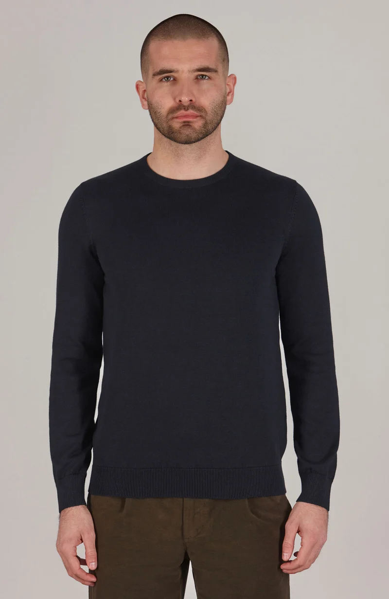 Men's Cotton Crew Neck Jumper