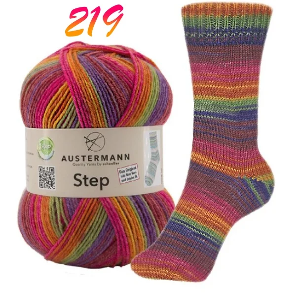 Austermann Step 4 Sock Yarn with Aloe Vera and Jojoba