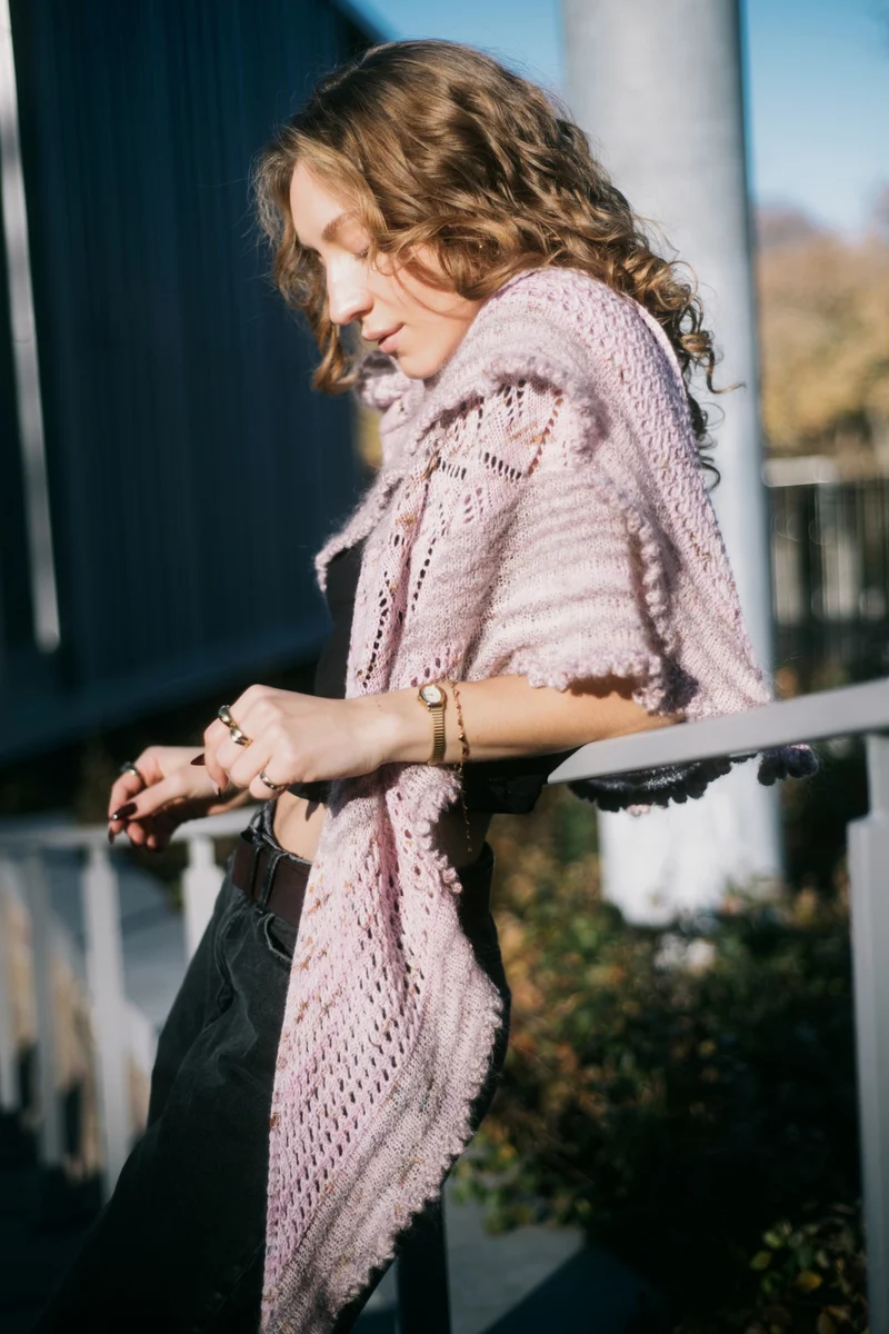 Folies Bergère Shawl | Knitting pattern and Optional Kits
