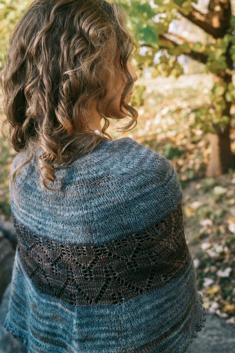 Folies Bergère Shawl | Knitting pattern and Optional Kits
