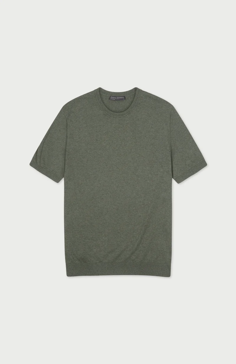 Mens Ultra Fine Cotton Short Sleeve Jumper