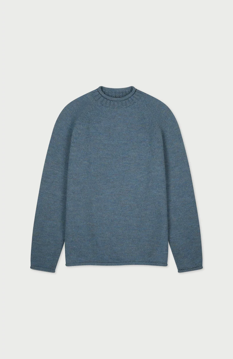 Mens British Wool Fishermans Crew Neck Jumper