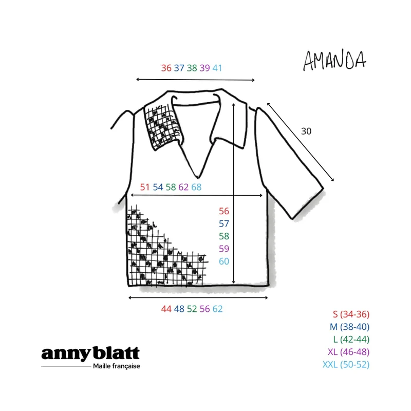 Chemise Amanda au crochet.