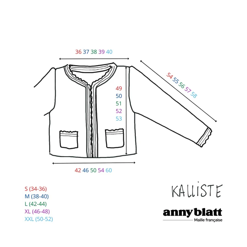 Veste Kalliste à tricoter.