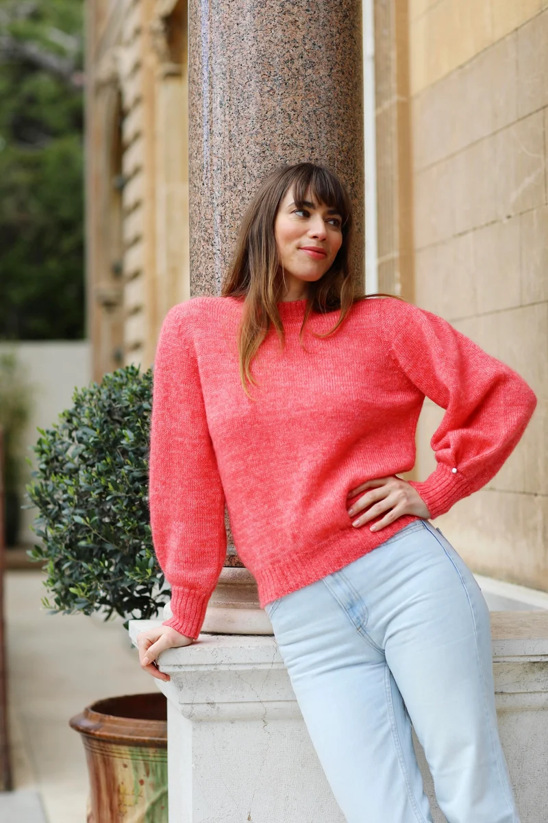 Pull Alix mohair chiné. 4 coloris.