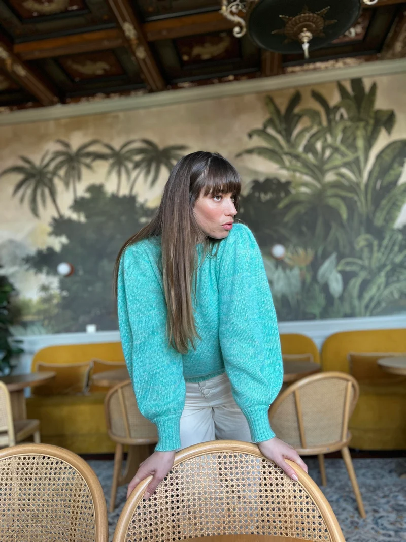 Pull Alix mohair chiné. 4 coloris.