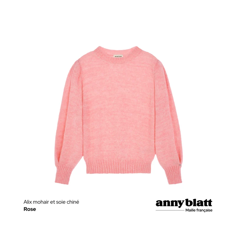 Pull Alix mohair chiné. 4 coloris.