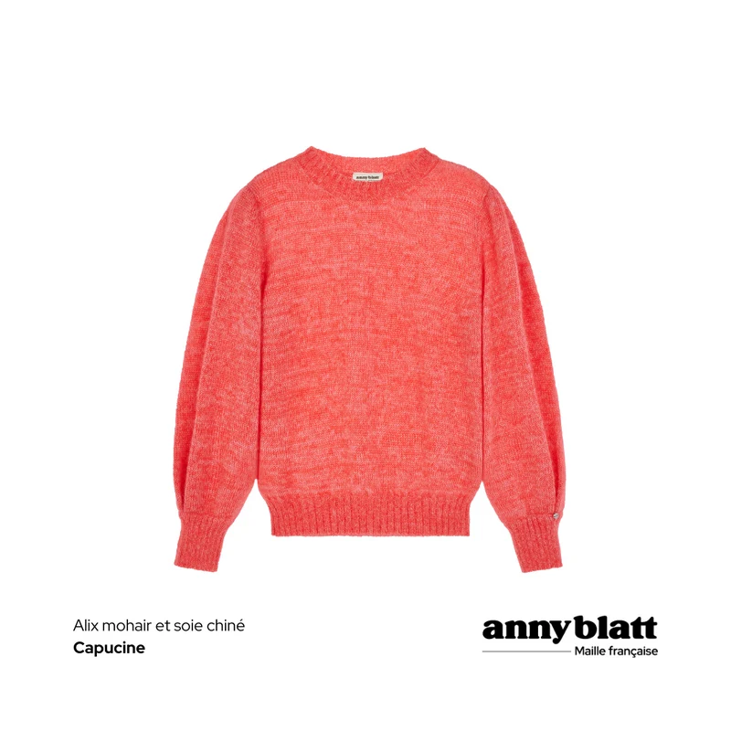 Pull Alix mohair chiné. 4 coloris.