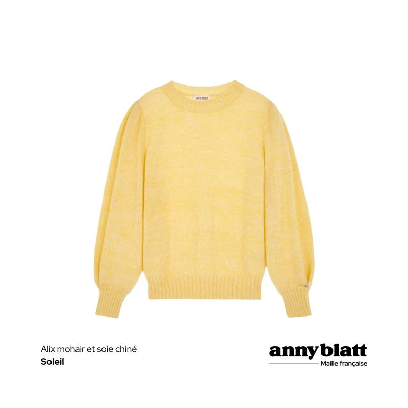 Pull Alix mohair chiné. 4 coloris.