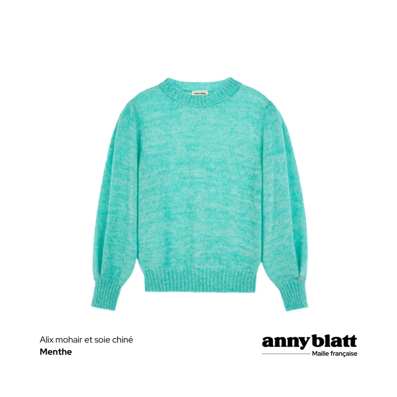 Pull Alix mohair chiné. 4 coloris.