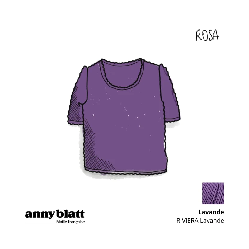 Top Rosa à tricoter.