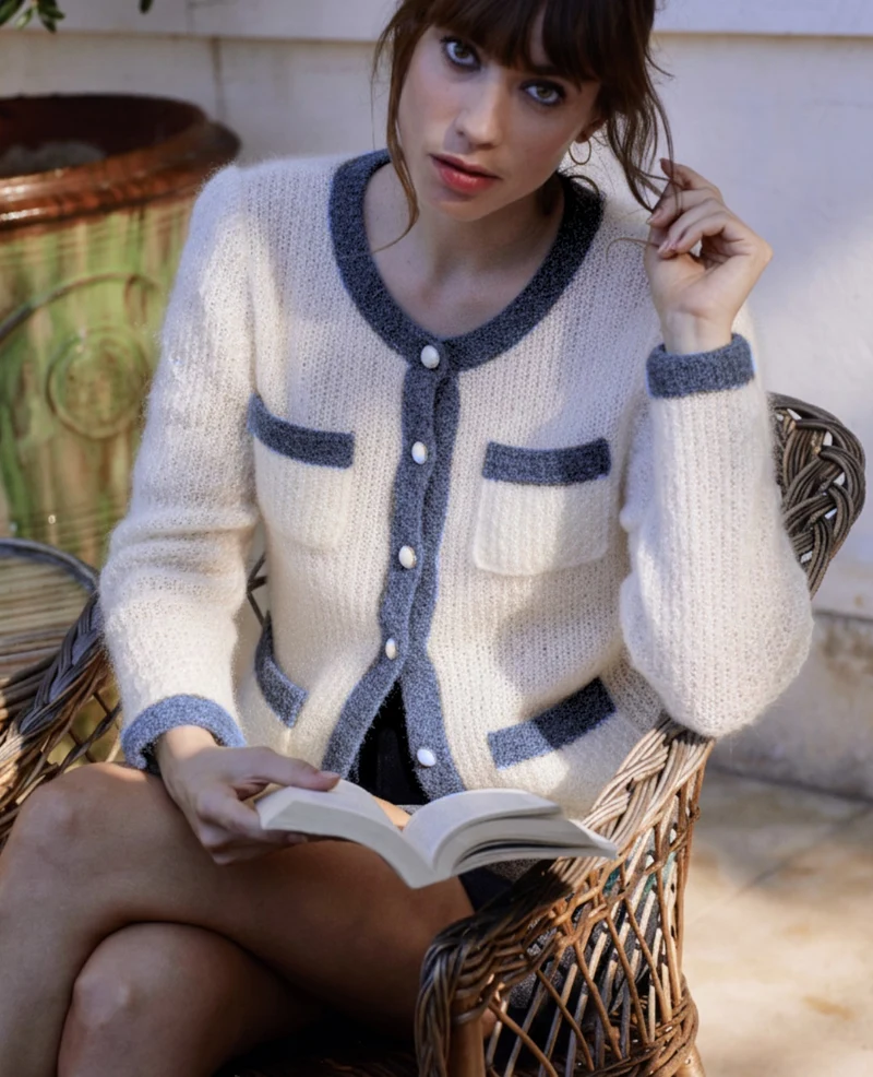 Veste Daisy à tricoter.