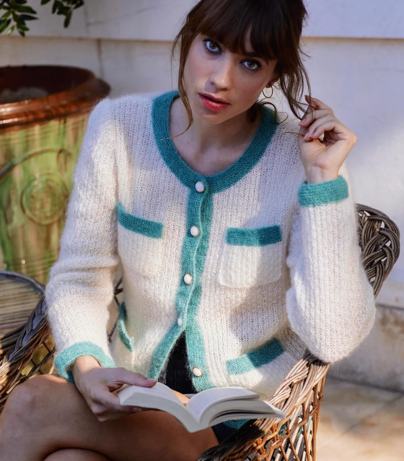 Veste Daisy à tricoter.