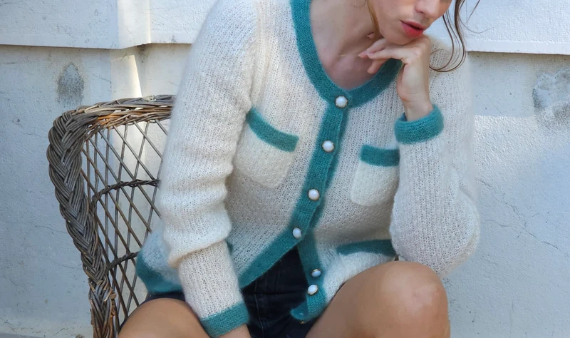 Veste Daisy à tricoter.