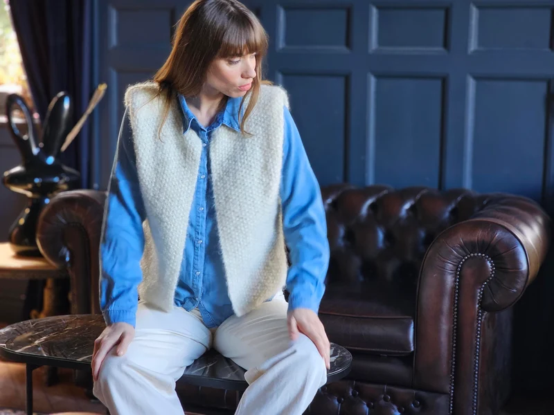 Gilet Gisele à tricoter.