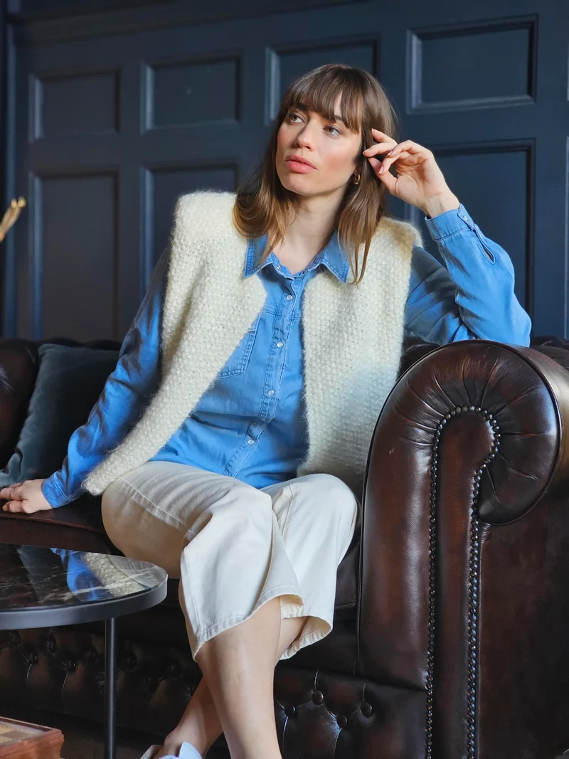 Gilet Gisele à tricoter.