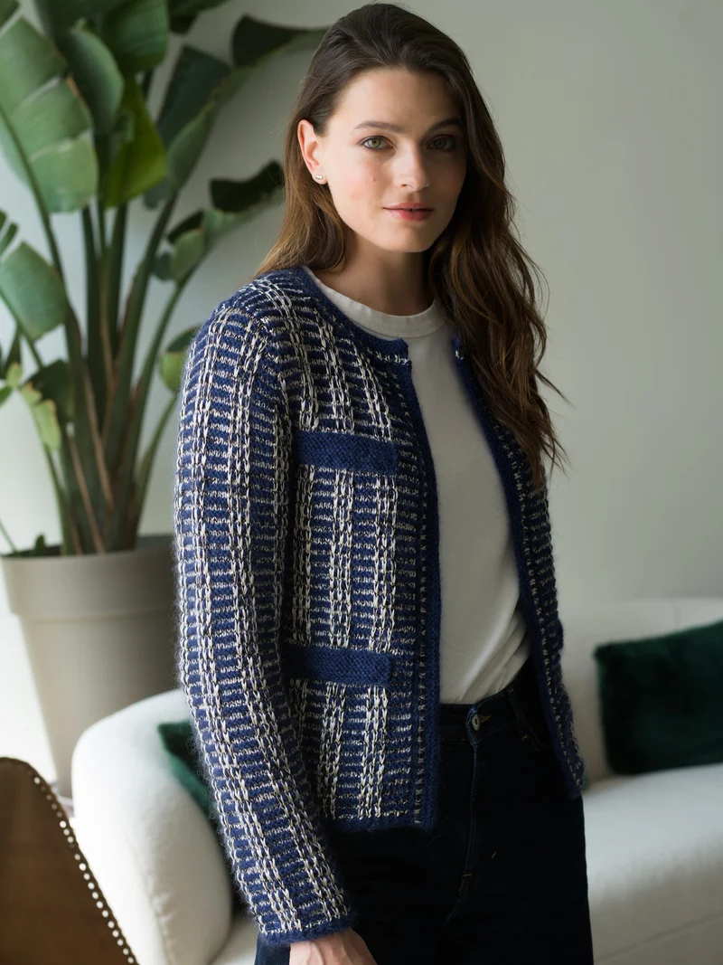 Veste Camille à tricoter.