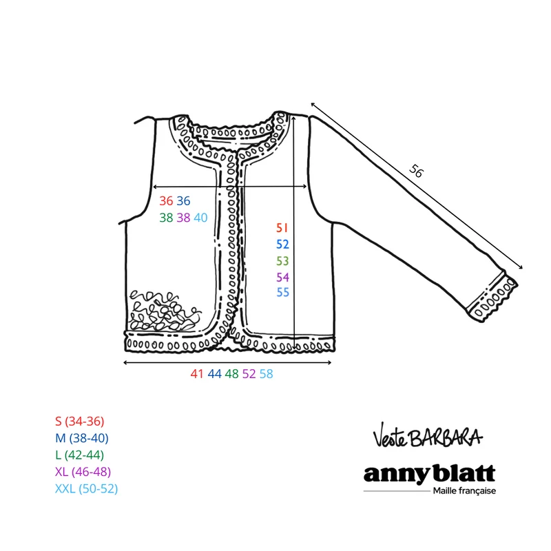 Veste Barbara au crochet.