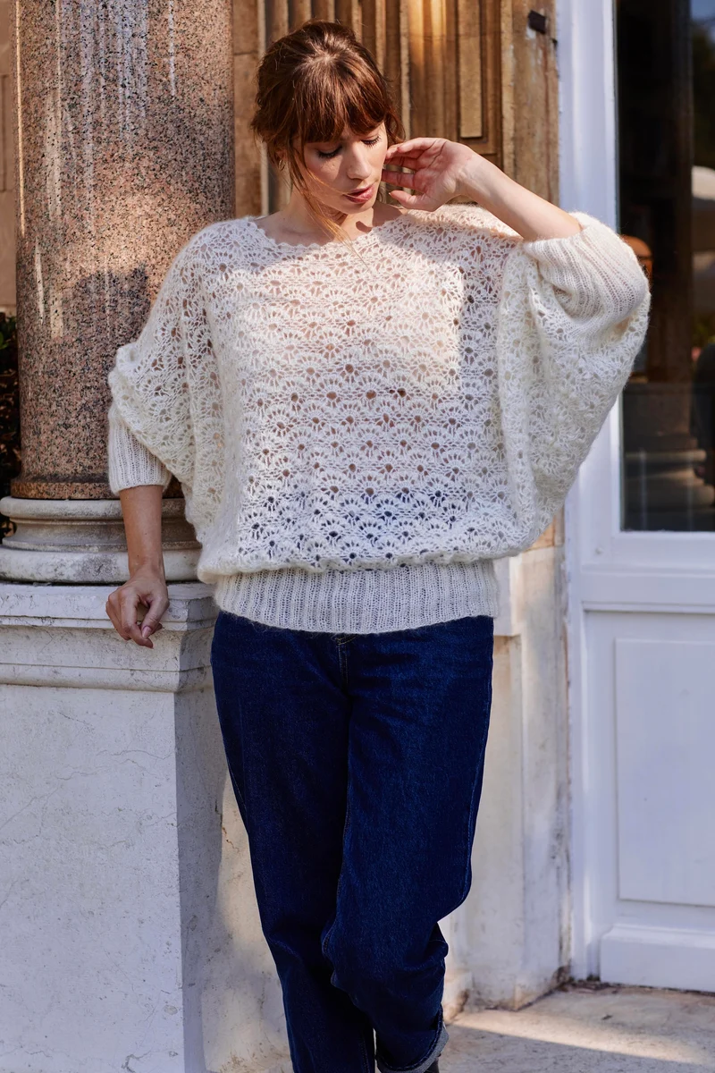 Pull Garance au crochet.