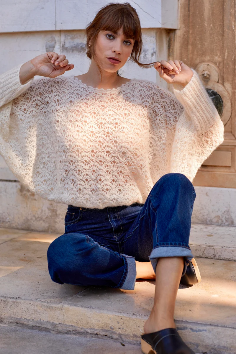 Pull Garance au crochet.
