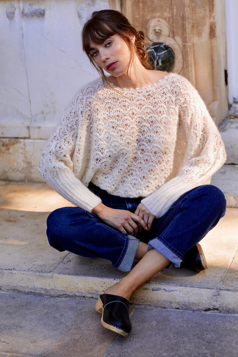 Pull Garance au crochet.