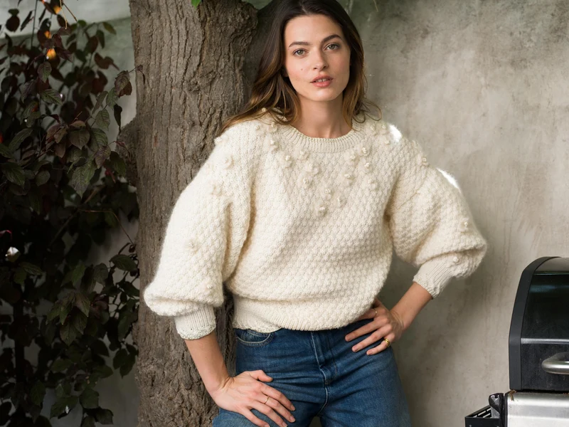 Pull Edelweiss à tricoter.