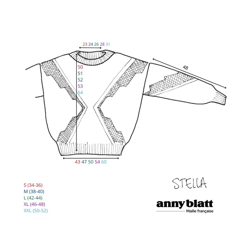 Pull Stella à tricoter.