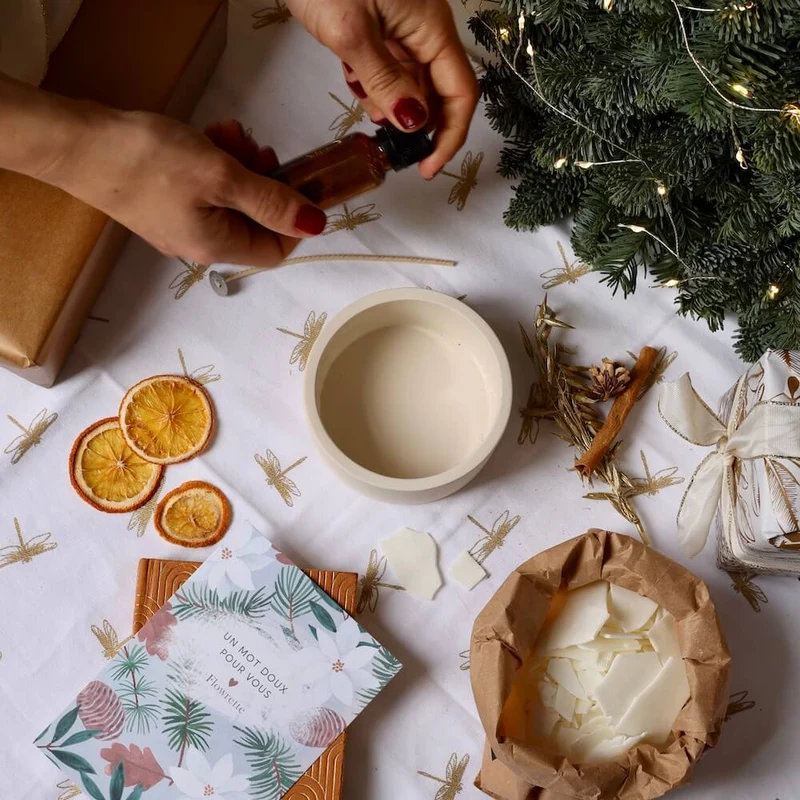 Kit DIY bougie de Noël