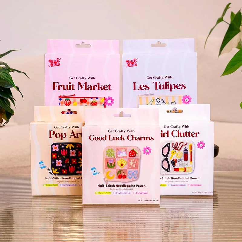 Kits de Broderie au Demi-Point de Croix - Craft Club