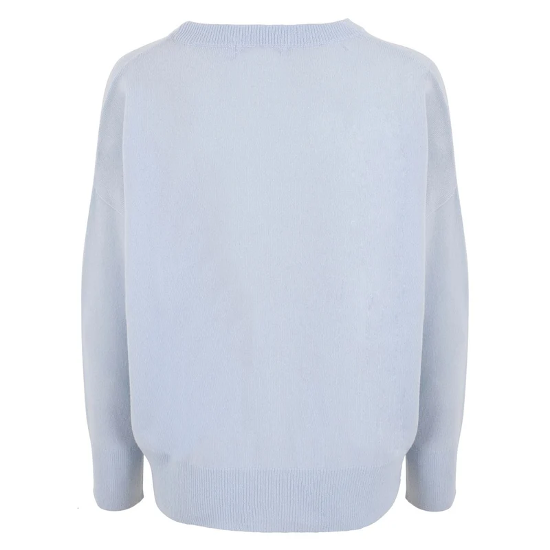 Womens 100% Cashmere Crew Neck Jumper