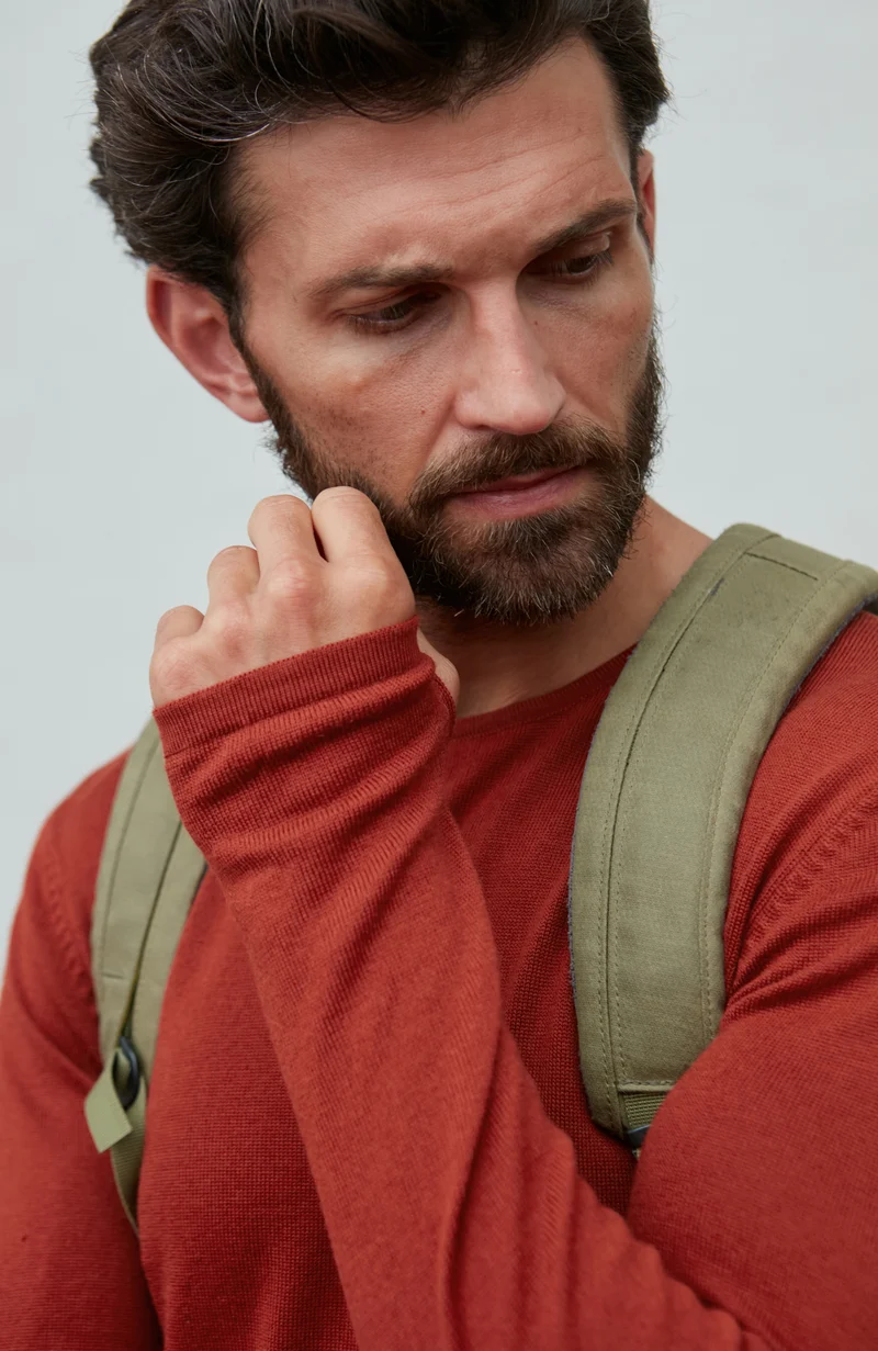 Mens Heavyweight Merino Activewear Training Top