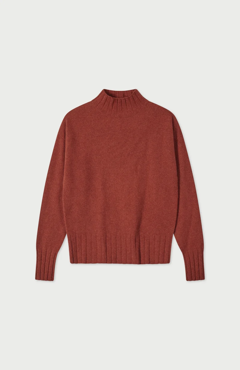 Womens Lambswool Grown On Neck Jumper