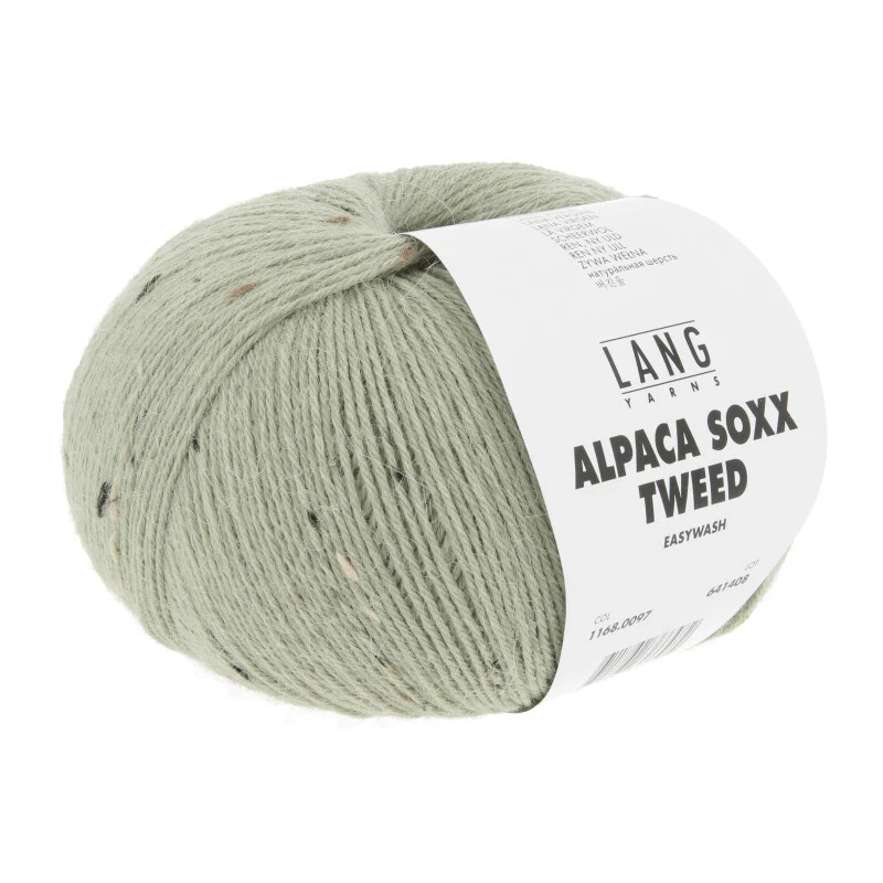 chaussettes en alpaga tweed Lang Yarns