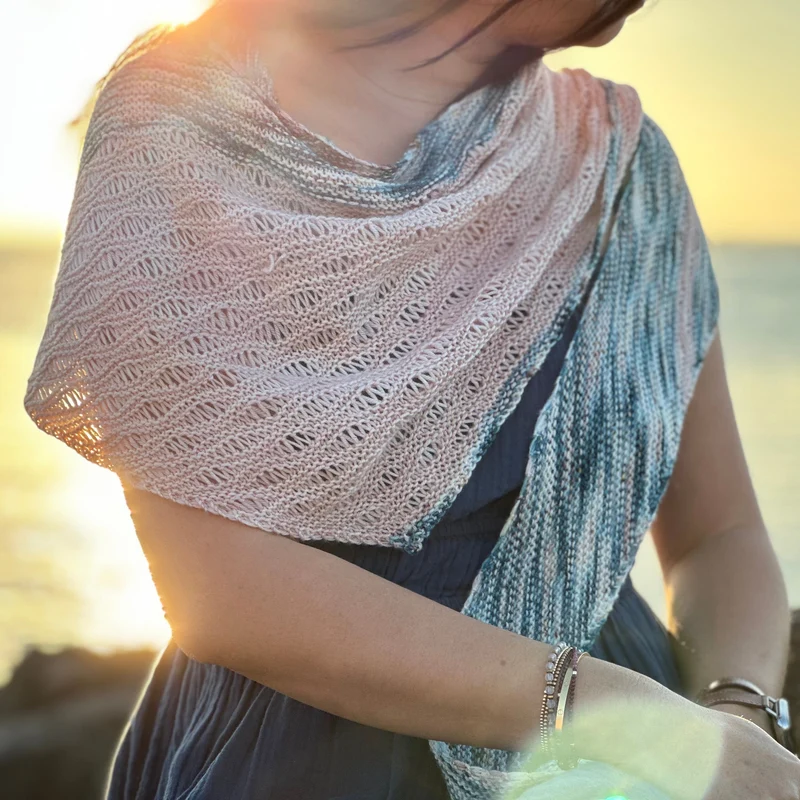 Memories Of Maine Shawl | Knitting pattern with or without yarns