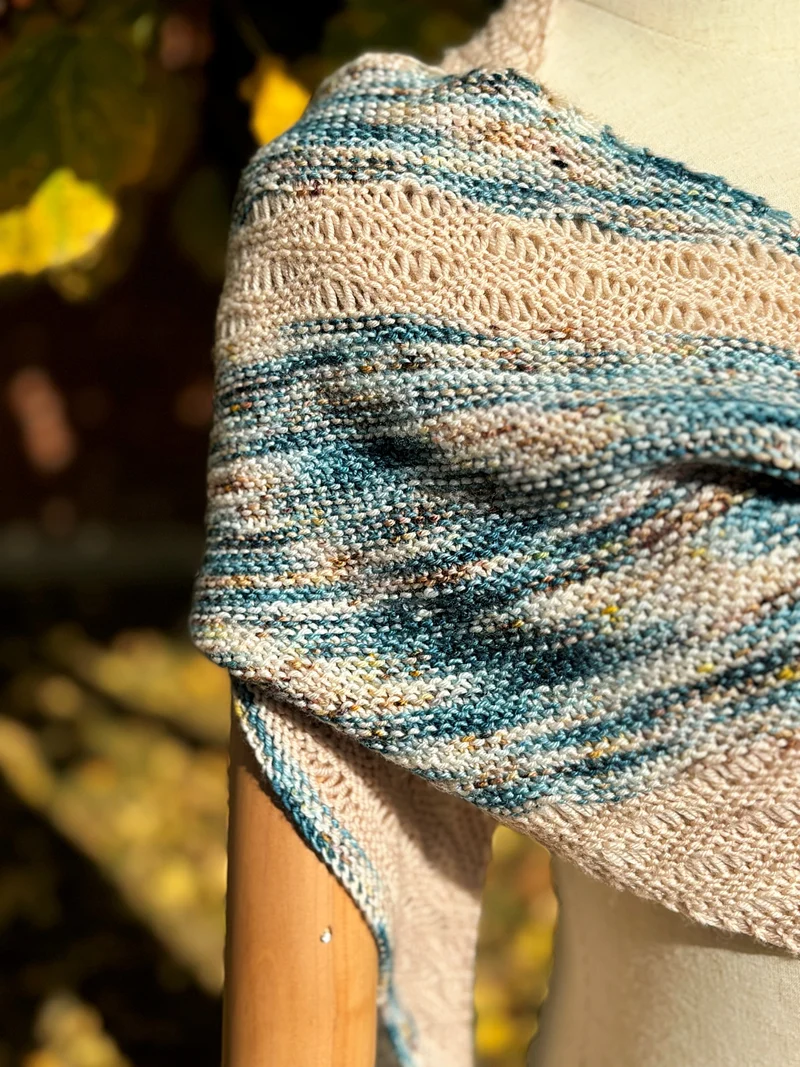 Memories Of Maine Shawl | Knitting pattern with or without yarns