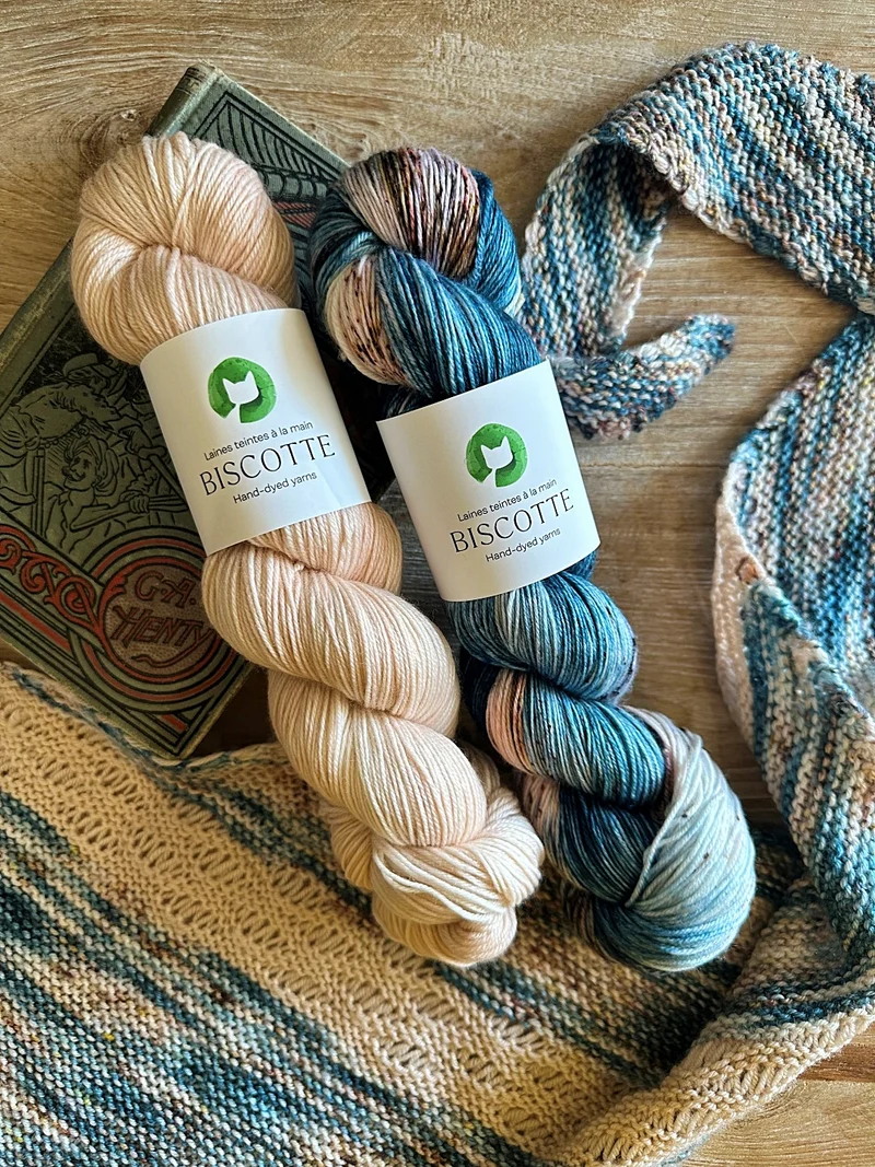 Memories Of Maine Shawl | Knitting pattern with or without yarns
